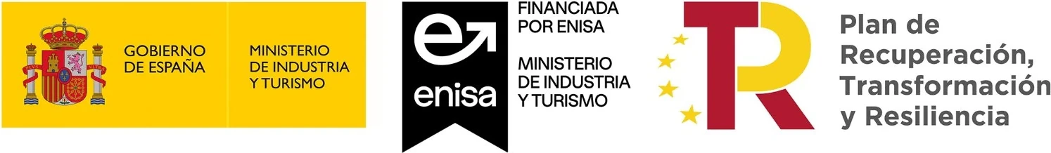 Gobierno de España · Ministerio de Industria y Turismo · ENISA · Plan de Recuperación, Transformación y Resiliencia